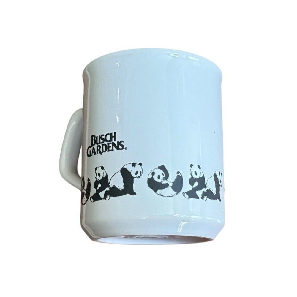 Busch Gardens Panda Coffee Mug Cup VTG 1983‎ Wildlife Artists Florida Virginia